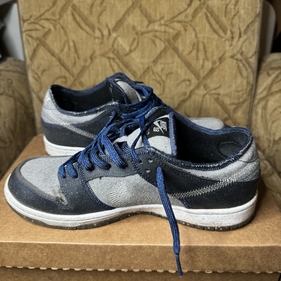 Nike SB Dunk Low Pro E Crater Size 8.5 Dark Grey White Dark Grey CT2224-001 - Picture 3 of 10